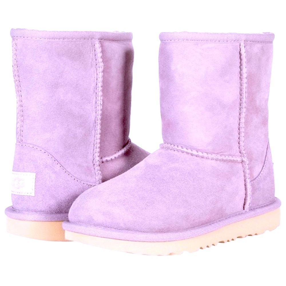 UGG Kids Classic ll Shadow Genuine wool Girl lilac short Boots 1017703K Sz 3 New